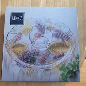 Mikasa Heavy Glass 15” Chip and Dip Set